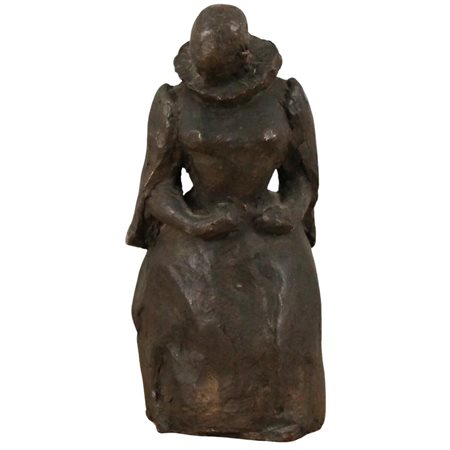 Scultore italiano del secolo XX "Figura femminile" Scultura in bronzo. Cm h 30