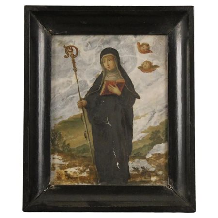 Scuola dell'Italia meridionale degli inizi del secolo XIX "Figura di santa"...