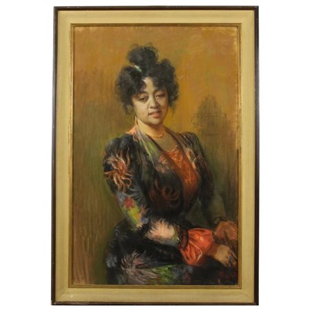 Ettore Ximenes (1855/1926) "Ritratto di Eleonora Ragusa (O'Tama Kiyohara)"...