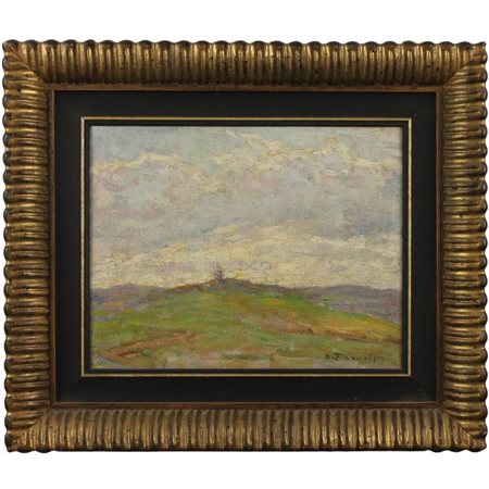 Pietro De Francisco (1873/1969) "Primavera" Dipinto ad olio su tela in...