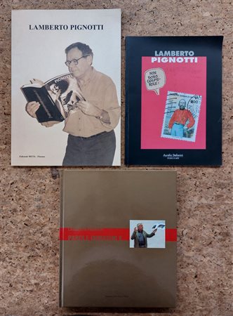 POESIA VISIVA (LAMBERTO PIGNOTTI) - Lotto unico di 3 cataloghi: