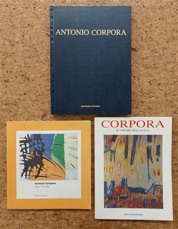 ANTONIO CORPORA - Lotto unico di 3 cataloghi