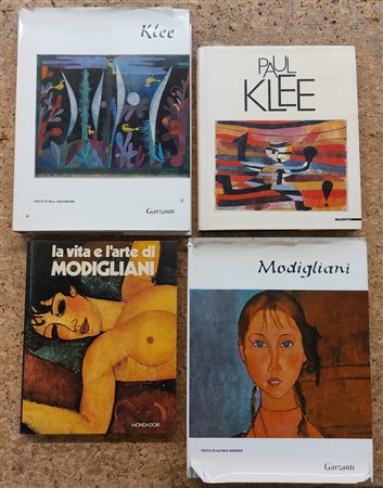 PAUL KLEE E AMEDEO MODIGLIANI - Lotto unico di 4 cataloghi