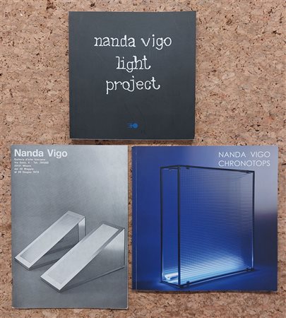 NANDA VIGO - Lotto unico di 3 cataloghi