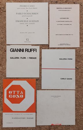 ARTE ITALIANA DEL DOPOGUERRA - Lotto unico di 10 rari cataloghi
