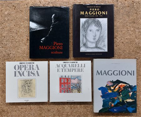 PIERO MAGGIONI E ORFEO TAMBURI - Lotto unico di 5 cataloghi