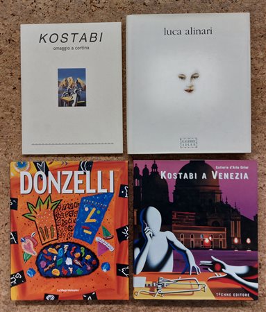 LUCA ALINARI, MARK KOSTABI E BRUNO DONZELLI - Lotto unico di 4 cataloghi