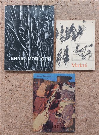 ENNIO MORLOTTI - Lotto unico di 3 cataloghi, di cui uno autografato