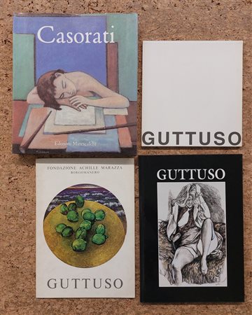 RENATO GUTTUSO E FELICE CASORATI - Lotto unico di 4 cataloghi