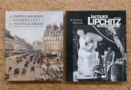JACQUES LIPCHITZ E GRANDI MAESTRI DELLA STORIA DELL'ARTE - Lotto unico di 2 cataloghi