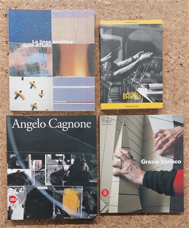 RENATA BOERO, GRAZIA VARISCO, ANGELO CAGNONE E PITTURA ANALITICA - Lotto unico di 4 cataloghi