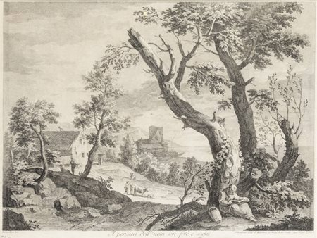 BARTOLOZZI FRANCESCO<BR>Firenze 1728 - 1815 Lisbona (Portogallo)<BR>"I pensieri dell'uom son fole e sogni"