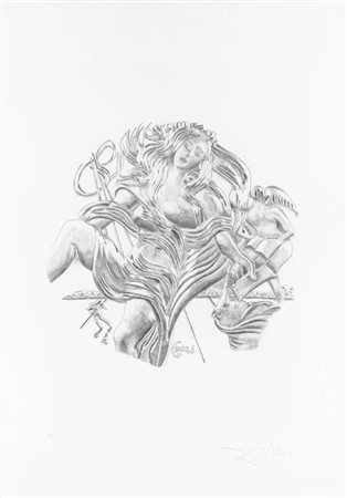 SALVADOR DALI'<BR>Figueres (Spagna) 1904 - 1989<BR>"La Poesia" dalla serie "Le Arti" (1980)