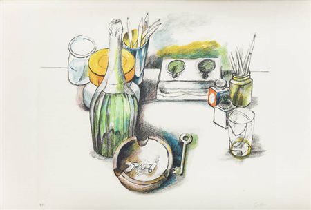 RENATO GUTTUSO<BR>Bagheria (PA) 1911 - 1987 Roma<BR>"Natura morta"