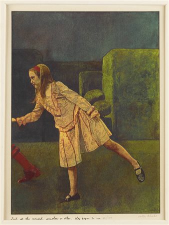 PETER BLAKE<BR>1932<BR>"Alice in Wonderland -Just at this moment, somehow or other, they began to run"