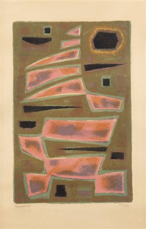 ALFRED MANESSIER<BR>Saint-Ouen (Francia) 1911 - 1993 Orleans (Francia)<BR>"Senza titolo"