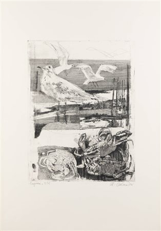 MARIO CALANDRI<BR>Torino 1914 - 1993<BR>"Laguna", 1972