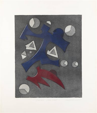 UMBERTO MASTROIANNI<BR>Fontana Liri (FR) 1910 - 1998 Marino (Roma)<BR>"Forme spaziali"