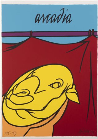 VALERIO ADAMI<BR>Bologna 1935<BR>"Arcadia"