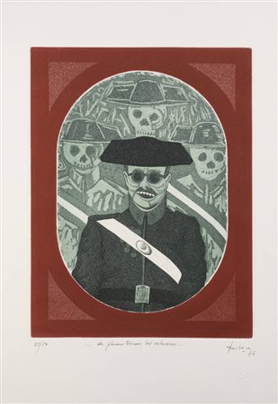 JULIAN PACHECO<BR>Spagna 1937-2000<BR>"...de plomo tienen las calaveras...". 1976