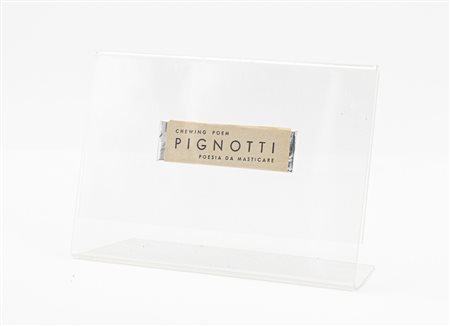 LAMBERTO PIGNOTTI (1926) - Chewing poem - Poesia da masticare
