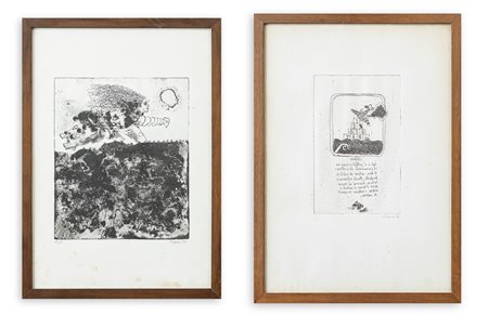 GUSTAVO FOPPIANI (1925-1986) - Lotto unico di 2 incisioni