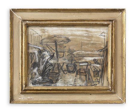LUIGI BARTOLINI (1892-1963) - Altana romana, 1956