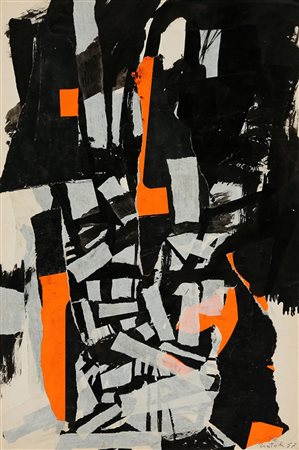 CLAUDIO CINTOLI, 1935 - 1978, Superficie 2, 1957, Tecnica mista e collage su...