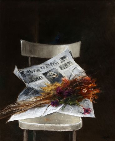 GIOVANNI CAPPELLI, 1923 - 1994, Fiori, 1973, Olio su tela, cm. 65 x 55,...