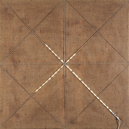 GIORGIA ZANUSO, 1985, Infinito tangibile, 2015, Assemblaggio, LED e fili...