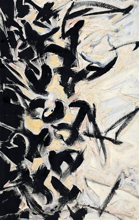 ANGELO SAVELLI, 1911 - 1995, Pittura N. 12, 1958, Olio su tela, cm. 160 x...
