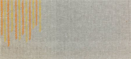GIORGIO GRIFFA, 1936, Verticale, 1973, Acrilico su tela, cm. 21,5 x 46,5,...