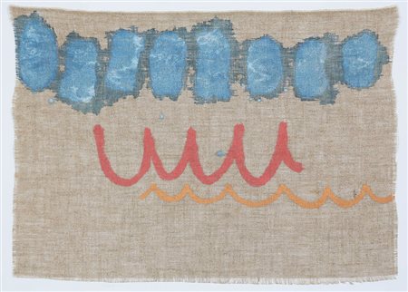 GIORGIO GRIFFA, 1936, Senza titolo, 1982, Acrilico su tela, cm. 44 x 59,...