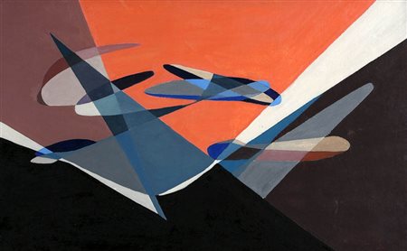 SIMONETTA VIGEVANI JUNG, 1917 - 2005, Forma luce n. 21, 1954, Olio su tela,...