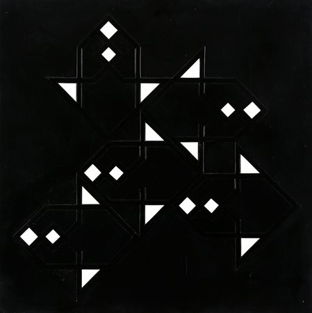 ANGELO GIUSEPPE BERTOLIO, 1934, 508, 1981, Legno laccato in rilievo, cm. 70 x...