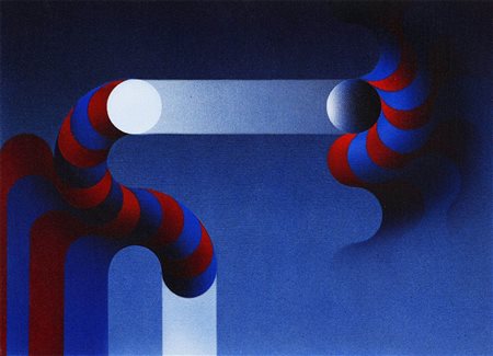 JULIO LE PARC, 1928, Modulation 868, 1986, Acrilico su tela, cm. 33 x 46,...