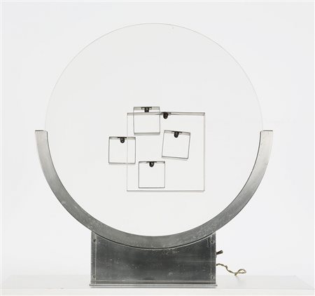 GABRIELE DE VECCHI, 1938, Disco con cubi variabili, 1962, Scultura in...