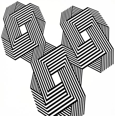 FRANCO GRIGNANI, 1908 - 1999, Psicoplastica trilobata, 1974, Acrilico su...