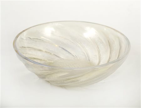 Lalique  
Ciotola "Poissons" 
Vetro satinato Cm 8x24ø
