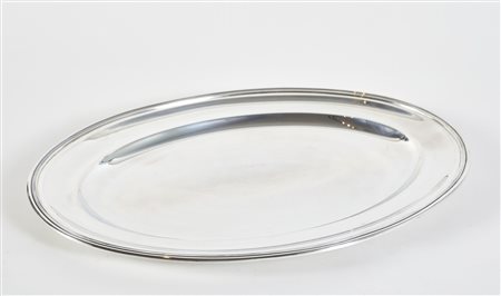  
Vassoio in argento  
 Cm 2,5x27,5x39,5