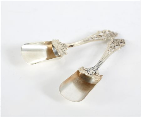  
2 cucchiai in argento 
 Cm 11,5x3