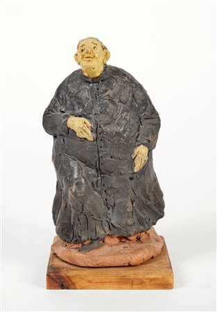 Carlo Anleri (Vergato, 1943 - 2015) 
"Sacerdote" 
 Cm 21x10,5ø
