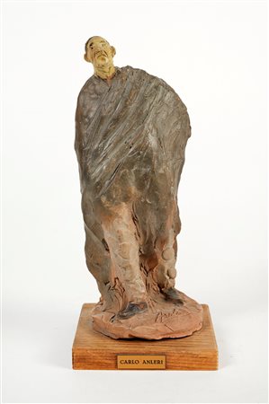Carlo Anleri (Vergato, 1943 - 2015) 
"Figura" 
 Cm 24x10ø.