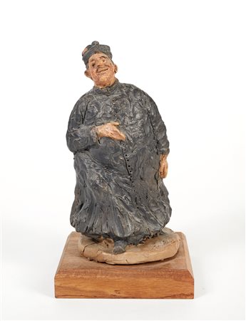 Carlo Anleri (Vergato, 1943 - 2015) 
"Prete" 
 Cm 22x11,5ø.
