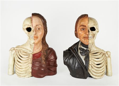  
Coppia di busti anatomici 
 Cm 44x35x19