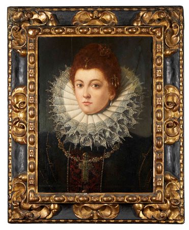  "Ritratto di gentildonna" Olio su tavola Cm 57,5x40