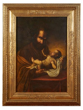  “San Giuseppe col Bambino” Olio su tela Cm 100x70