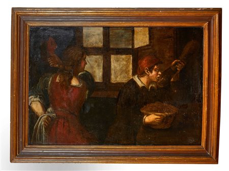  "Scena di genere" Olio su tela Cm 81x118
