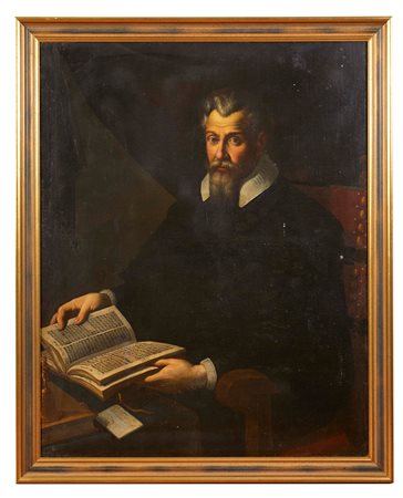  "Ritratto nobiluomo con libro” Olio su tela Cm 116x92,5