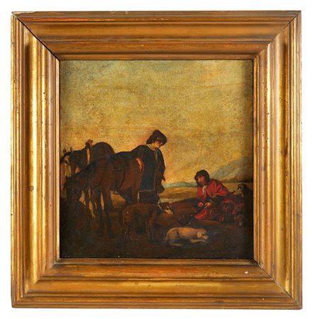  “Scena pastorale” Olio su tela Cm 36x35